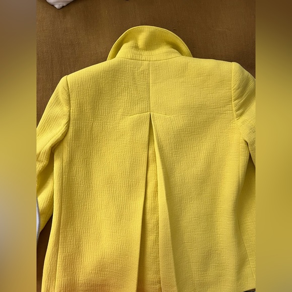 ZARA basic yellow cropped jacket - Picture 8 of 13